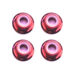 Fastrax M3 Red Flanged Locknuts 4Pcs FTM3RF