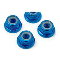 FTM4BKF Fastrax M4 Black Flanged Locknuts FTM4BKF - Image 1