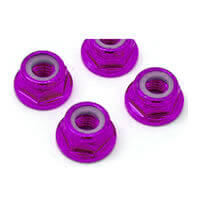 FTM4PF Fastrax M4 Pink Flanged Locknuts 4Pcs FTM4PF - Image 1
