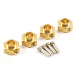 Fastrax Trx-4 Brass Hex Wheel Hub (4) FTTX316BR