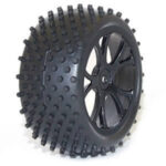 FTX Vantage Rear Buggy Tyre Mounted On Wheels (Pr) - Black FTX6301B