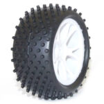 FTX Vantage Rear Buggy Tyre Mounted On Wheels (Pr) - White FTX6301W