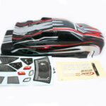 FTX Carnage St Printed Body - Option Black/Red FTX6344