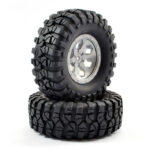 FTX Outback Pre-Mounted 6Hex/ Tyre (2) - Grey FTX8170G