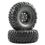 FTX Mauler 2.2" All Terrain Tyres Pre-Glued Black Wheels 2 FTX8766B