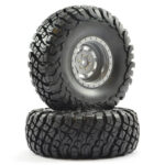 FTX Mauler 2.2" All Terrain Tyres Pre-Glued On Grey Wheels FTX8766G