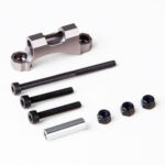 Gmade Rear Upper Link Mount (Titanium Grey) For Gs01 Axle GM30022