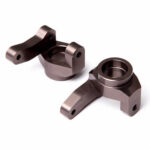 Gmade Aluminium Zero Ackerman Knuckle Arm (Titanium Grey) Pr GM30038