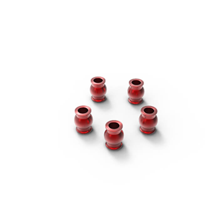 GM30116 Gmade Aluminum Rod End Ball 5.8X7.3mm (Red) (5) GM30116 - Image 1