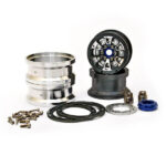 HoBao DC-1 Cnc Alum. Beadlock 1.9" 6-Spoke Wheels Black (2) H230117B