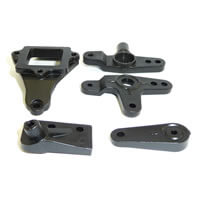 H89051 HoBao Hyper 9 Throttle Linkage Horns And Transponder Mount H89051 - Image 1