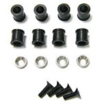 HoBao Hyper 9 Rubber Bushes & Alum. Washers For 1-Piece Caps H89132