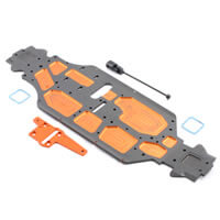 H89652 HoBao Hyper Star Cnc Chassis +6mm Rear Extension Inc Shaft + Mnt H89652 - Image 1