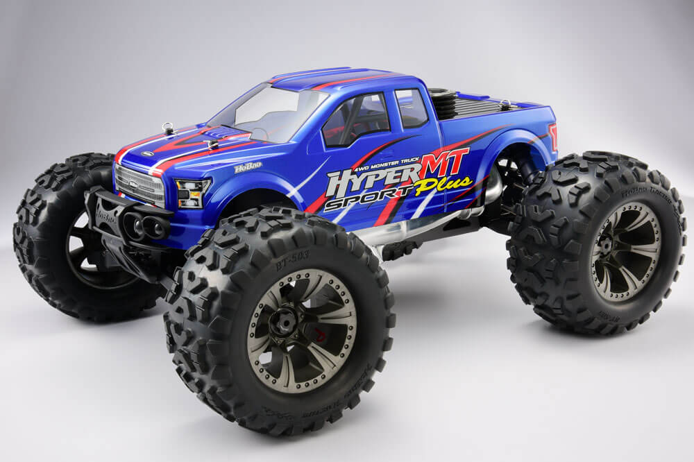 HBMT-S30BU_1 HoBao Hyper Mt Sport Plus Nitro RTR With 18Kg Servos - Blue HBMT-C30BU - Image 1