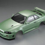 Killerbody Nissan Skyline R34 195mm Finished Body-Green KB48646