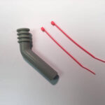 Logic Silicone Exhaust Deflector   7mm  45 Deg LST06