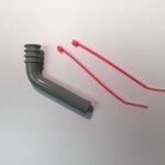 Logic Silicone Exhaust Deflector   9mm  45 Deg LST07