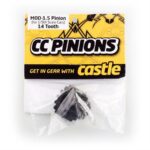 Castle CC PINION 14 Tooth - MOD1.5, 8mm shaft (for use with CMIR075 CC6524