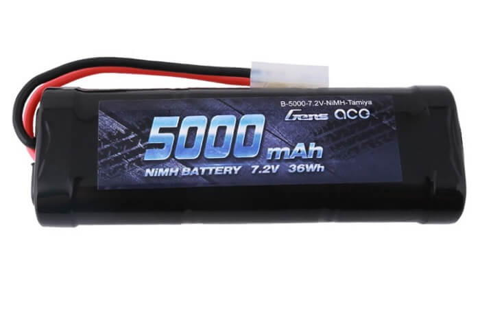O-GC6N5000-TM Gens Ace NiMH 7.2V 5000mAh with Tamiya GC6N5000-TM - Image 1