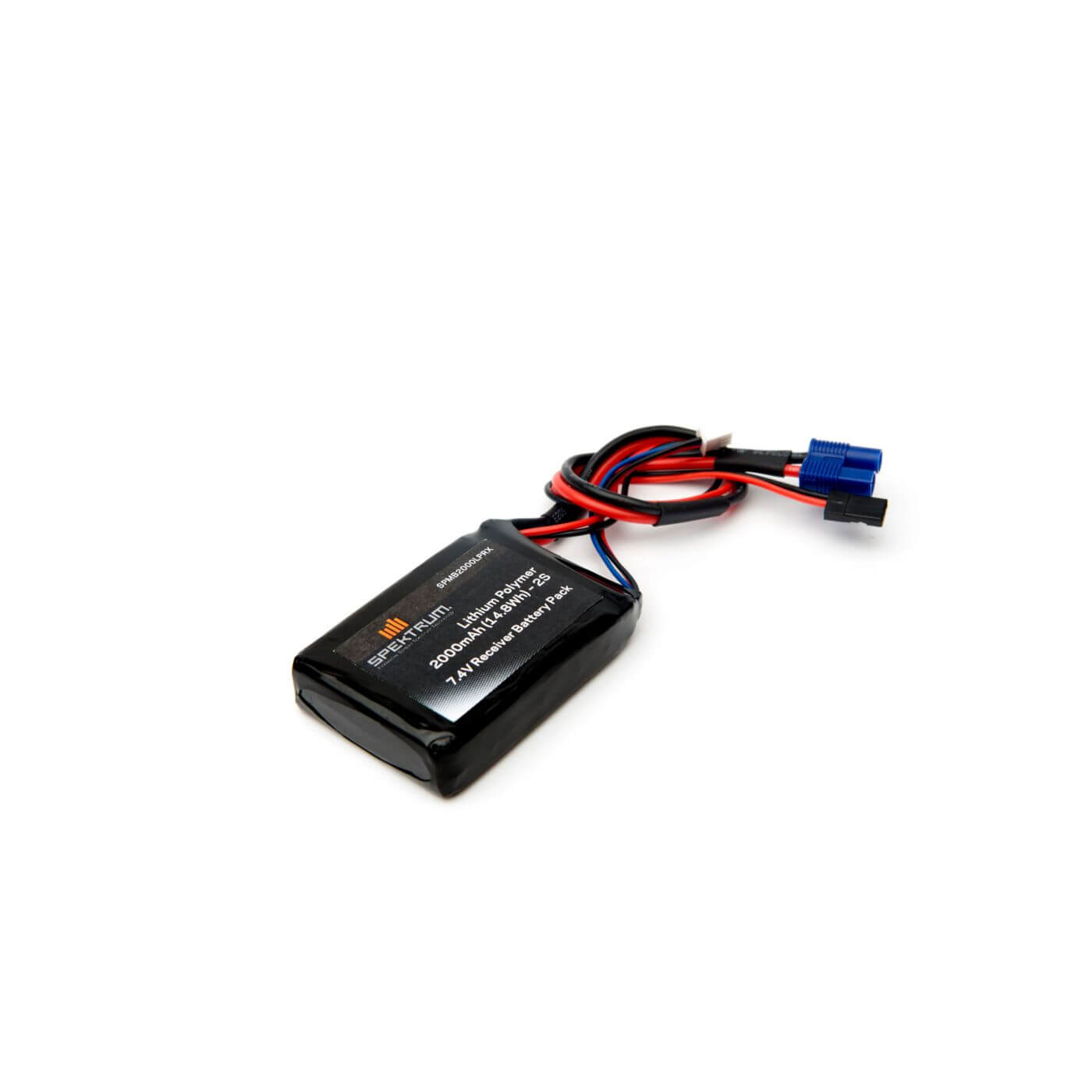 O-SPMB2000LPRX Spektrum 2000mAh 2S 7.4V LiPo Receiver Battery SPMB2000LPRX - Image 1