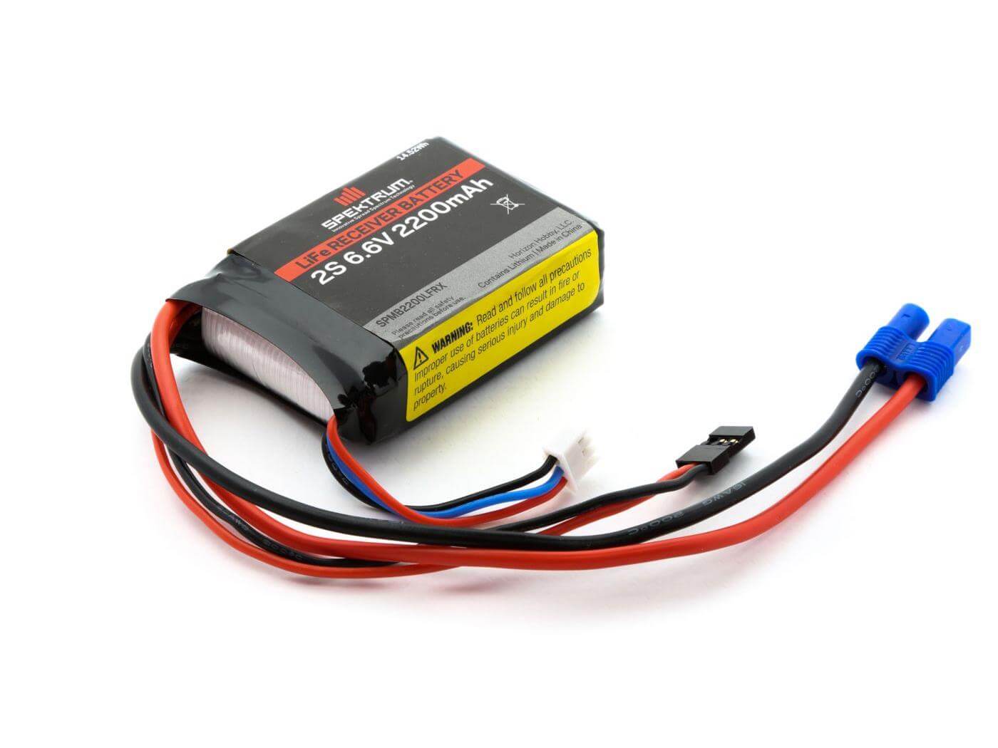 O-SPMB2200LFRX Spektrum 2200mAh 2S 6.6V Li-Fe Receiver Battery SPMB2200LFRX - Image 1