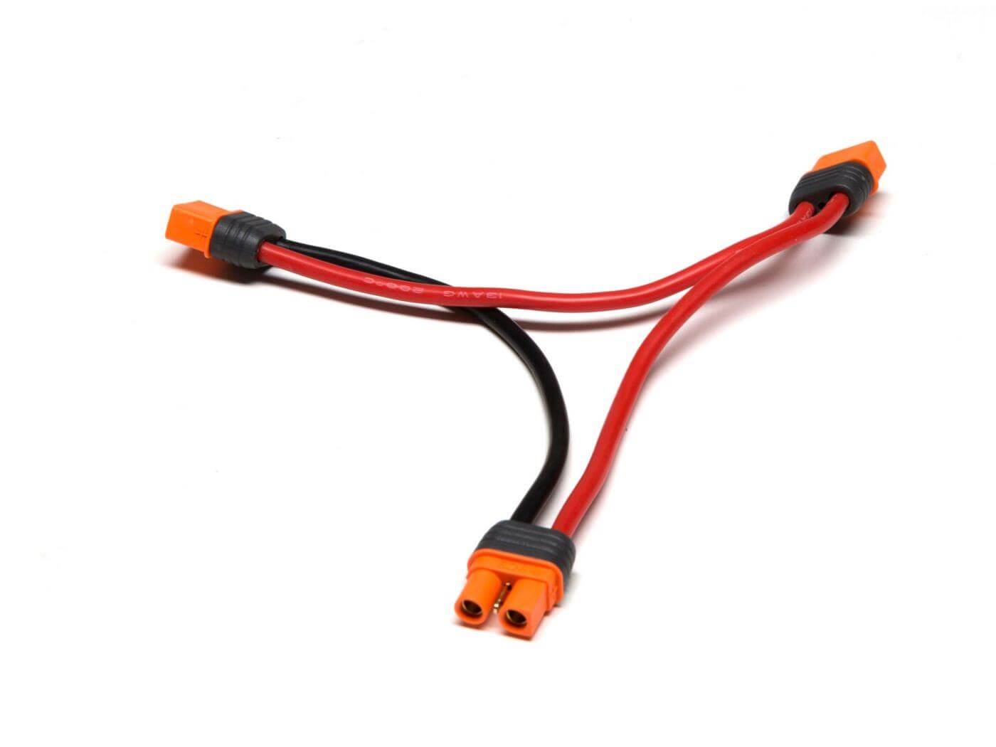 O-SPMXCA308 Spektrum IC3 Battery Series Harness 6" / 150mm; 13 AWG SPMXCA308 - Image 1