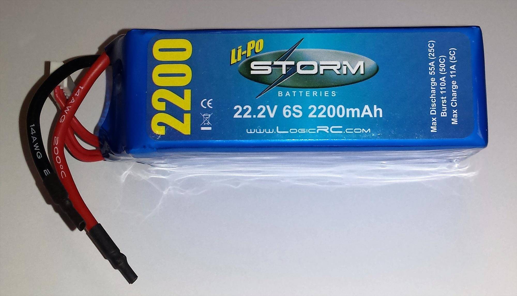 O-ST-6S25C2200 Storm Li-Po 6S 22.2V 25C 2200mAh ST-6S25C2200 - Image 1