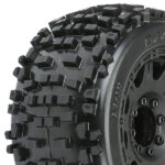 Proline Badlands 3.8 Mounted On Black Raid 8X32 Rem. Hex Wheels 17mm PL1178-10