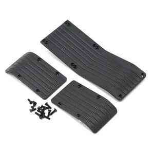 RPM80772 RPM Traxxas T/E-Maxx 3-Pcs Skid Plate - Black RPM80772 - Image 1