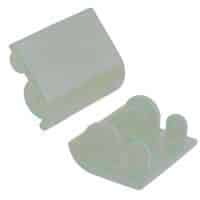 RPM82161 RPM Lower Shock Skid Plates(2) For Hpi Baja 5B Dyeable White RPM82161 - Image 1