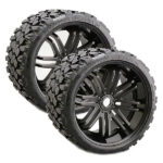Sweep Terrain Crusher Belted Black 17mm Wheels 1/2 Off SRC1002B (2) - Image 2