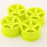 Sweep Mini 5-Spoke Wheel Type A Yellow (4) SW0011