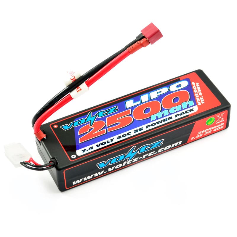 VZ0304 Voltz 2500Mah Hard Case 7.4v (2s) 40C Lipo Stick Pack VZ0304 - Image 1