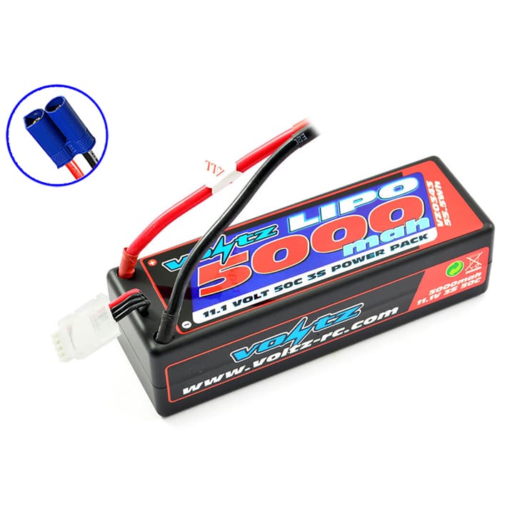 VZ0343EC5 Voltz 5000Mah Hard Case 11.1v (3s) 50C Lipo Stick Pack Ec5 VZ0343EC5 - Image 1