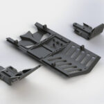 Arrma Skidplate Front/Rear/Center Set Nero AR320282