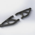 Arrma Front Upper Suspension Arms Nero (2) AR330332
