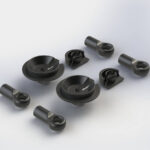 Arrma Shock Rod End Set Nero (2) AR330338