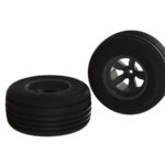 Arrma Dirt Runner ST Front Tire Set Glued Black (2) AR550040