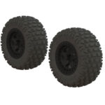 Arrma Fortress SC Tire Set Glued Black (2) AR550042