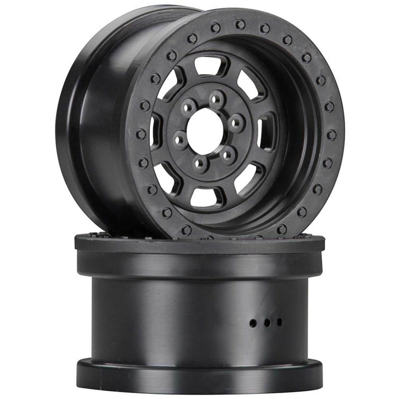 Z-AX08141 Axial 2.2 Trail Ready HD Series Wheels Black (2) AX08141 - Image 1
