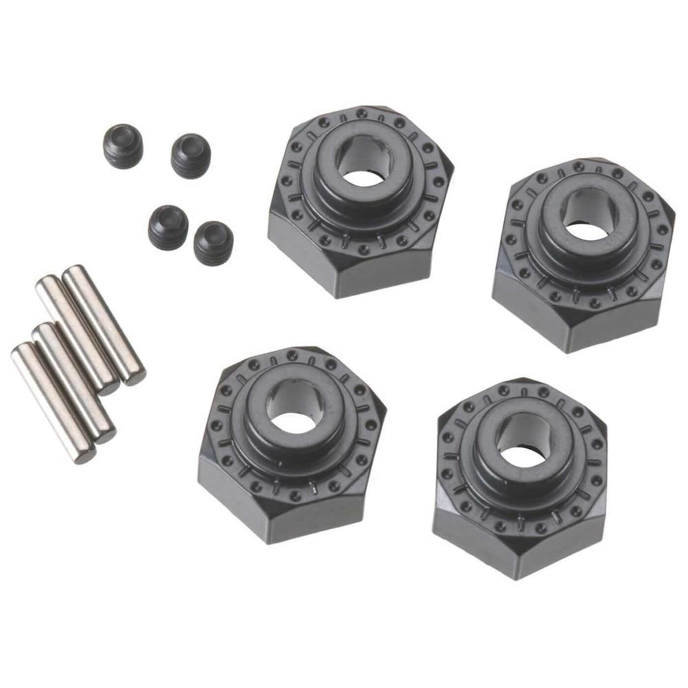 Z-AX30429 Axial Aluminum Hex Hub 12mm Black (4) AX30429 - Image 1
