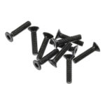 Axial Flat Head Screw M2.6x12mm Black (10) AXA0055