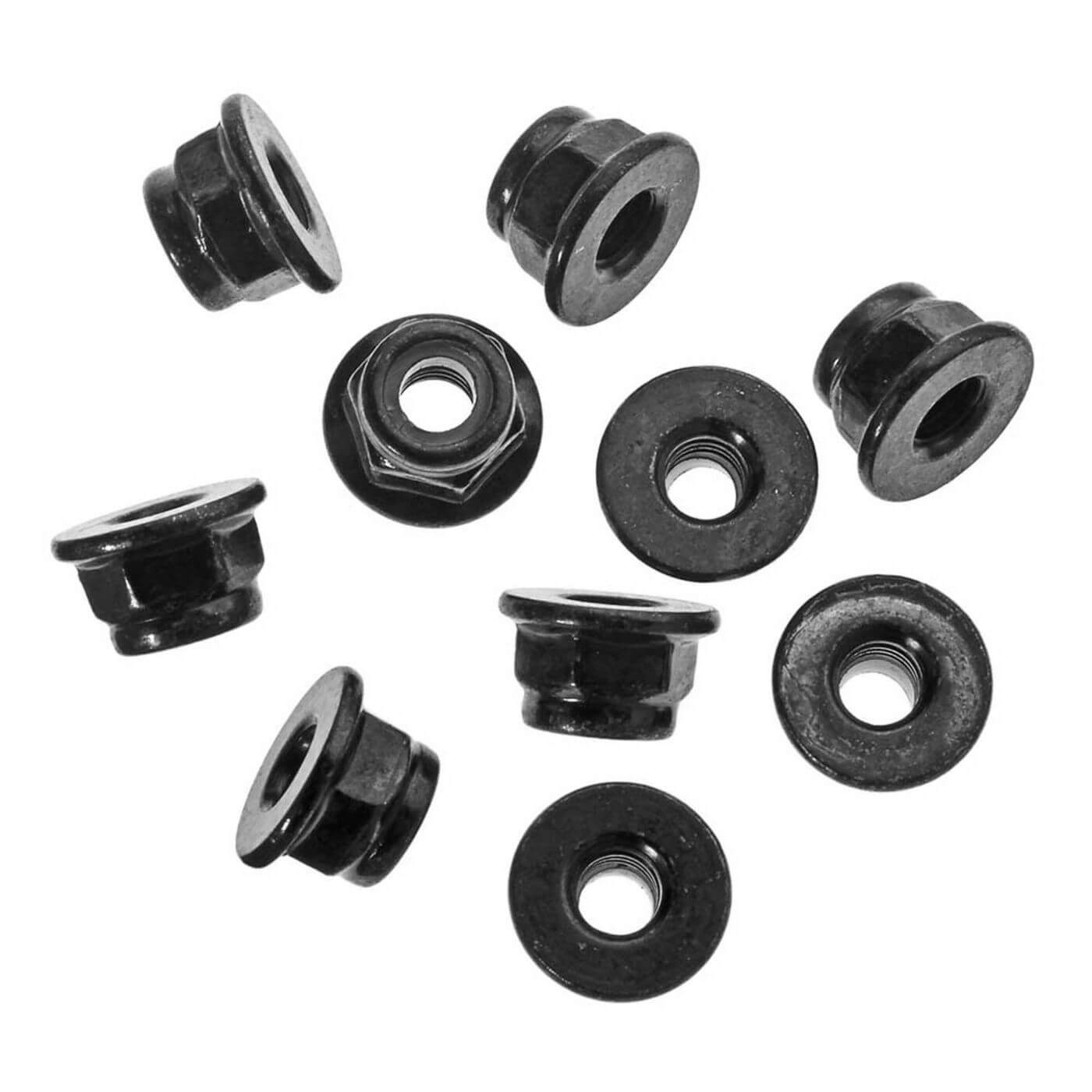 Z-AXA1045 Axial Nylon Locknut M4 Black (10) AXA1045 - Image 1