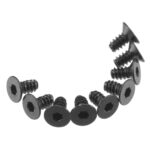 Axial Hex Socket Tap Flat Head M3x6mm Black (10) AXA463