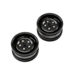 ECX 1.9 Wheel (2) Black: 1.9 Barrage ECX41004