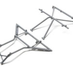 Losi Roll Cage, Roof, Front, Gray: Rock Rey LOS230040
