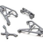 Losi Fr Shk Tower/Brace & Camber Link Mnt,Gray:Rock Rey LOS231039