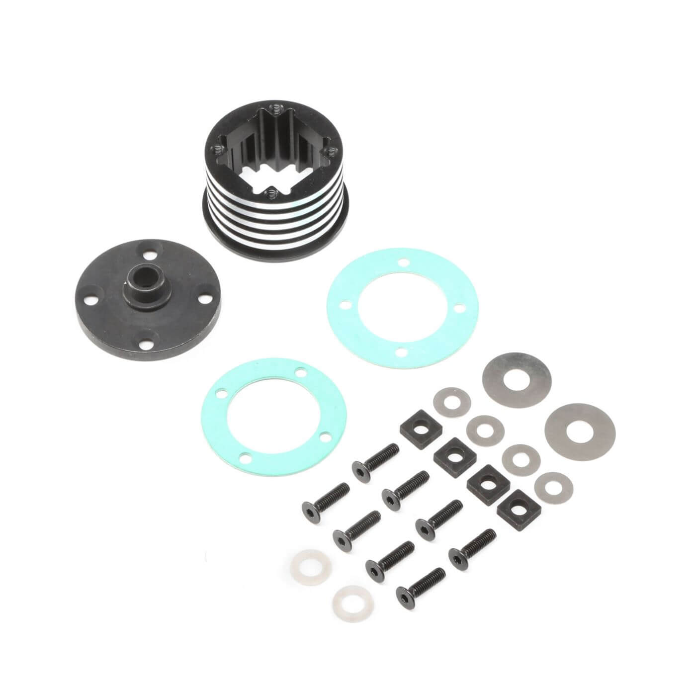 Z-LOS252066 Losi Diff Housing Set, Aluminum (1): DBXL-E LOS252066 - Image 1