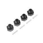 Losi 20mm Wheel Hexes and Pins, BLK (4): Super Baja Rey LOS252077