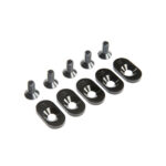 Losi EngineMntInsert&Screws, BLK, 19T(5): 5ive-T 2.0 LOS252101